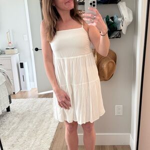 Kenny Flowers Tiered Mini Dress